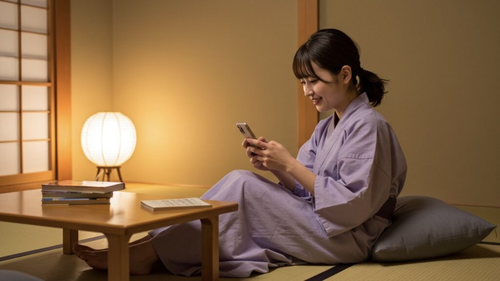 動画配信サービスmieru-TVの退会を決めて解約方法を画像解説で確認する女性１