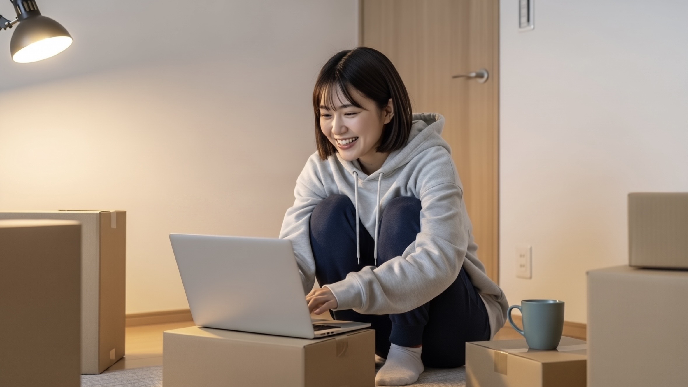 動画配信サービスmieru-TVの退会を決めて解約方法を画像解説で確認する女性１（mieruTV）