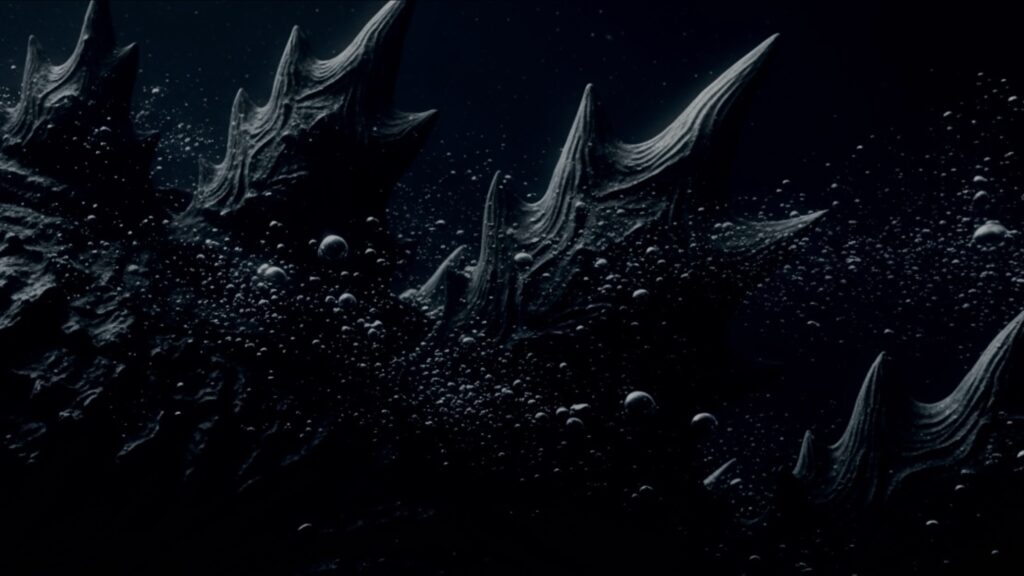 新作ゴジラ映画タイトル「ゴジラ-0.0（ゴジラマイナスゼロ）」をゴジラ-1.0の続編として考察する・イメージ画（深海の背びれ）