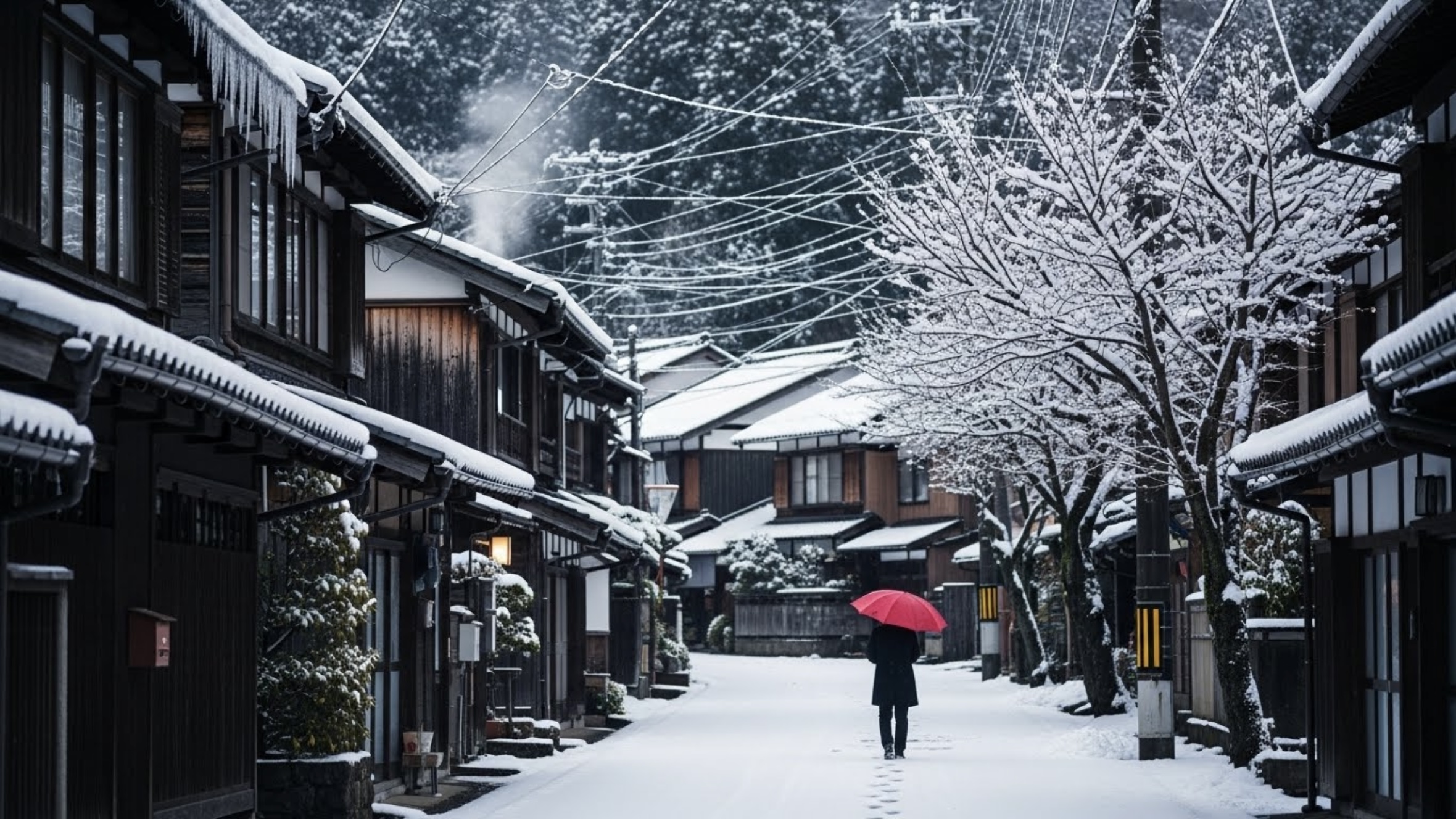 大手VOD・動画配信サービス U-NEXTで見れる年末年始（正月）に家族と観たいゴジラ映画のランキング記事のイメージ写真・冬の街