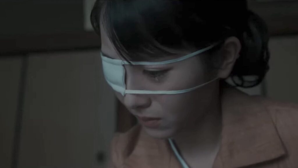 新作ゴジラ映画「ゴジラ-0.0(ゴジラマイナスゼロ)」で敷島一家に望む苦難のイメージ・典子の涙